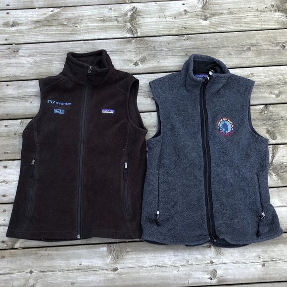 LOT OF 2 Vintage Patagonia Synchilla Vests Small - Picture 1 of 7
